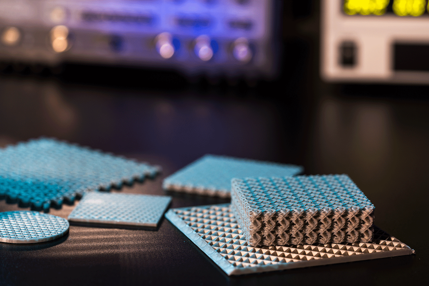 Prototype of nanostructured metamaterials in lab