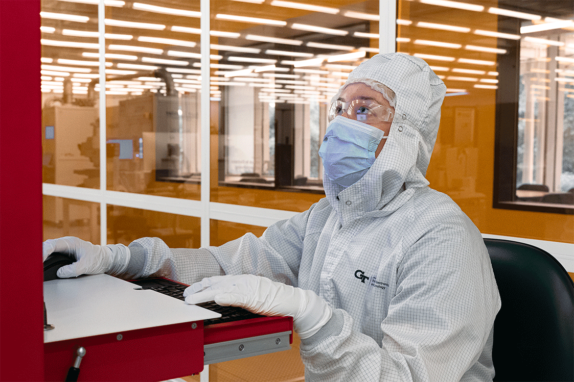 Cleanroom User at a tool