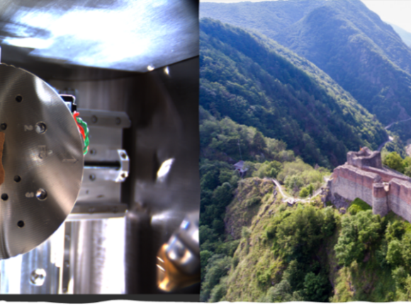 Dracula&#039;s Castle and a piece of the castle we did analysis on